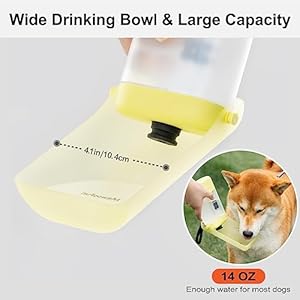 Dog-Water-Bottle-for-Walking4-in-1-Foldable-Portable-Dog-Water-Bottle-for-Dogs-14-OZ-Leak-Proof-Dog-Water-Bowl-Dog-Travel-Water-Bottle-Dispenser-for-Pets-Outdoor-WalkingHikingTravel - Cucciolini Doodles   Dog-Water-Bottle-for-Walking4-in-1-Foldable-Portable-Dog-Water-Bottle-for-Dogs-14-OZ-Leak-Proof-Dog-Water-Bowl-Dog-Travel-Water-Bottle-Dispenser-for-Pets-Outdoor-WalkingHikingTravel