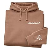 pull femme col roulé Personnalisable : les noms des enfants sont brodés sur la manche