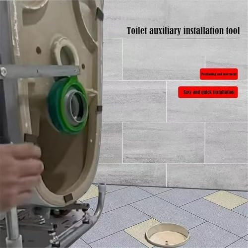 Image of Toilet Cart Jack, Toilet Installation Jack, Portable Positioning Mobile Foldable Toilet Dolly Lift, Toilet Installation Support Tool Easily Lift, Move and Repair Toilets for Plumbers