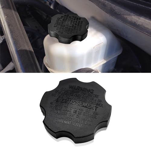 Car Brake Fluid Reservoir Cap, Black Plastic Auto Brake Master Cylinder Reservoir Tank Cap Replace OEM 585312b500,58531-07000, Cars Accessories for Leak Proof with Inside Rubber Gaskets Inside