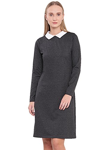 Image of Miss Chase Women's Cotton Collared Shift Dress