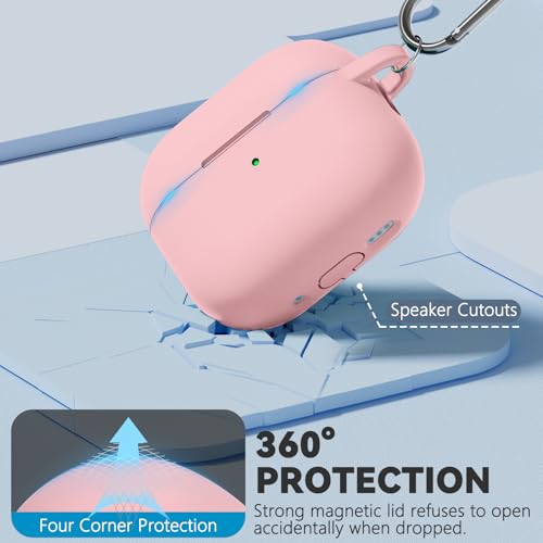 Image of Ljusmicker for AirPods 4 Case 2024 with Magnetic Lock,Pink