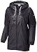 Columbia Women's W's Flashback Windbreaker Long, Black Shiny, Small