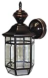 Heath/Zenith SL-4175-AC-A 150-Degree Motion-Activated Lexington Style Decorative Lantern, Antique Copper