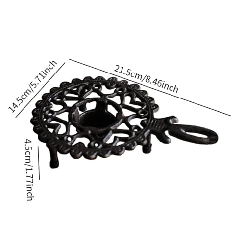 Soporte calentador de teteras estilo A con base para vela individual de cocina 4