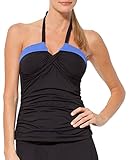 Anne Cole Women's Color Blast Solids Bandeau Tankini