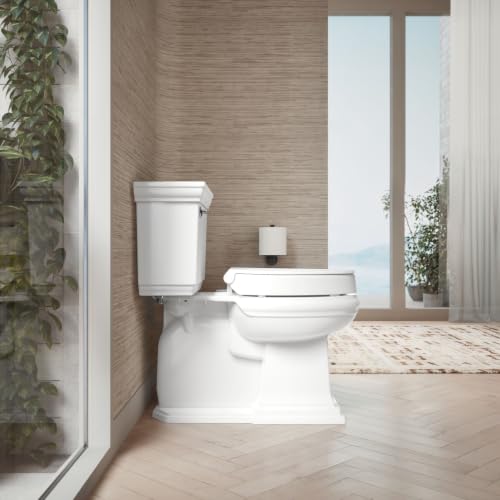 KOHLER Hyten 3" Height Solft Close Elongated Toilet Seat, White | 25875-0, Elevated Contoured Seat, Grip-Tight Bumpers, Quick-Attach Hardware - image 4