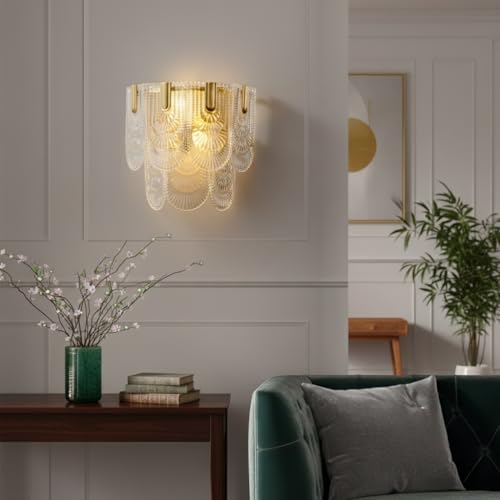 Aplique de pared de 3 luces estilo Art Déco para iluminación interior 8