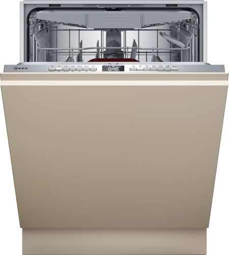 Neff S255EVX04E, N 50 Smarter XXL lavastoviglie completamente integrata 60 cm, cassetto portaposate, sistema Flex II, programma preferito, pulizia forte Cehf 70ºC, apertura automatica della porta,