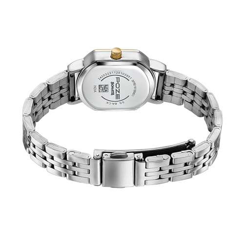 Image of Sonata Poze 8 Quartz Analog with Silver- Sunray Dial IPS Stainless Steel Strap Watch for Women - SP80161BM01W
