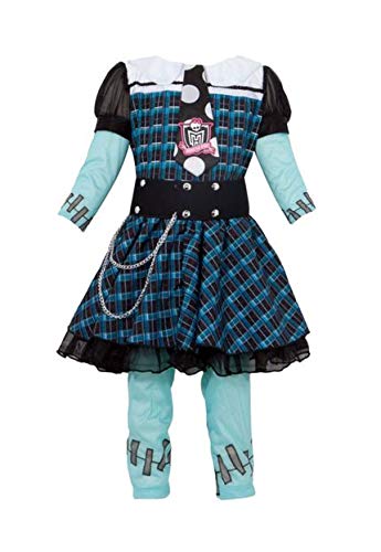 Frankie Xadrez Infantil Sulamericana Fantasias Fantasia Monster High Azul/preto G 10/12
