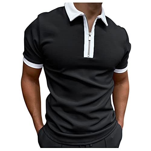 Camicia da uomo casual moda top camicetta cerniera...