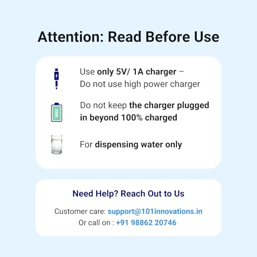 Image of RiverSoft AWD-BL-1 Automatic Water Dispenser for 20 Litre Bottle Can (Black, Food Grade, 4W, 1200 mAh Battery)