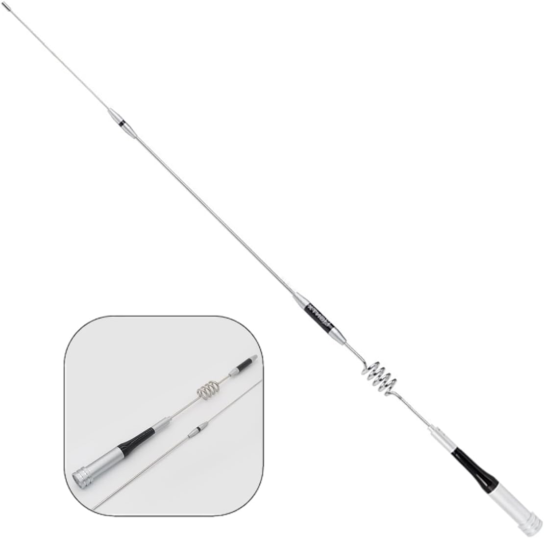 38.9 Inch Stainless Steel HAM Car Radio Antenna 144/430