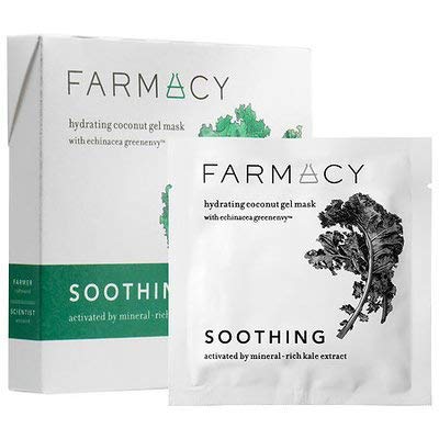 Farmacy SOOTHING COCONUT GEL MASK Activated by Mineral-rich Kale Extract - 3 masks