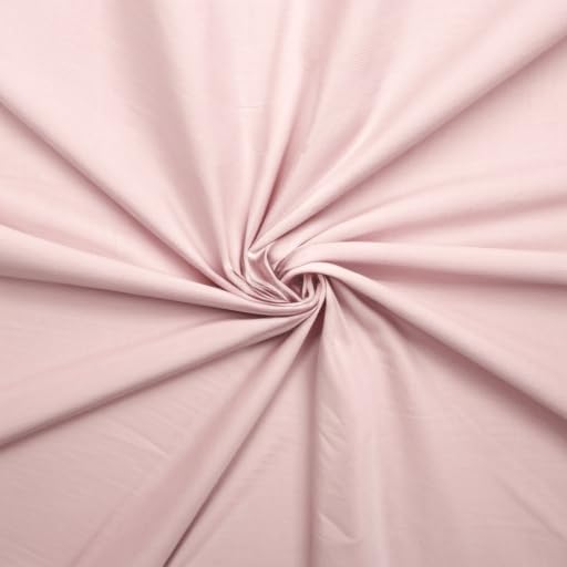 Light Pink Cotton Jersey Knit Fabric – 150cm (59") Wide – 0.5 Metre Cut – Soft Stretch Material – Ideal for Sewing, Dressmaking, DIY & Craft Projects — image 1