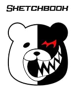 Sketchbook: Soft Cover Monokuma Hopes Peak Bordered 8.5 X 11 150 Sheets 300 Page Bordered Sketchbook 1731102534 Book Cover
