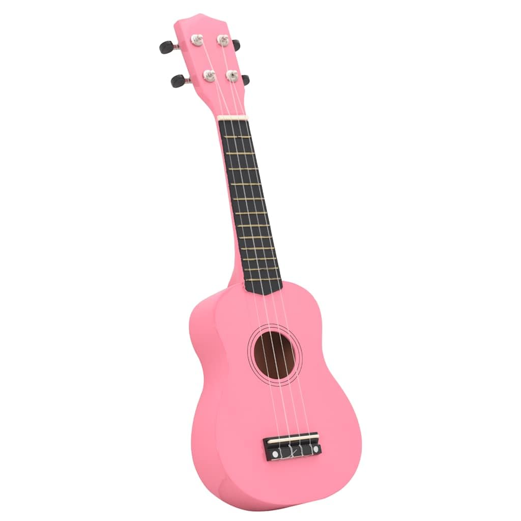 Ukulélé soprano 53,3 cm pour débutants avec étui et médiators