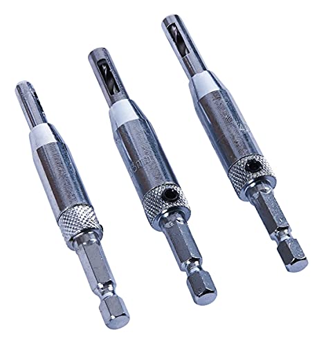 Am-Tech 3 Stück Hinge Drill, F2825 – Ansicht 1