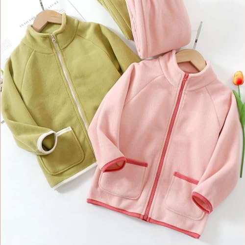 Boys Girls Tracksuit Polar Fleece 2 Piece Outfits Sweatsuit Pocket Zip Up Sweatshirt with Pants 𝗟ounge Legging Set for Kids2