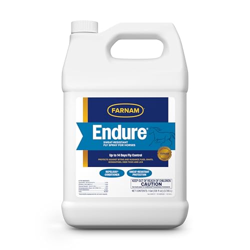 Farnam Endure Fly Spray for Horses - Long-Lasting Sweat-Resistant Fly Repellent