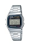 Casio Men's Digital Watch with Stainless Steel Bracelet A158WEA-1EF