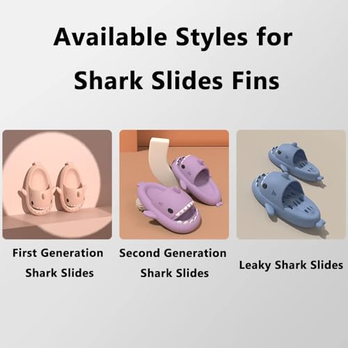 Zureto Fins for Shark Slides, One Pair DIY Cloud Shark Slides Replacement Top Fins3