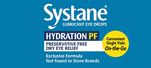 Systane Hydration Preservative-Free Lubricant Eye Drops, Transparent, 0.6 Fl Oz, 30 Count #TOP6