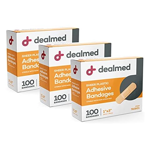 Dealmed Sheer Plastic Adhesive Bandages Cover