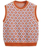 CIDER Sweater Vest Women Sleeveless Cropped Sweaters Trendy Fall Outfits | Cute Graphic Tank Tops...