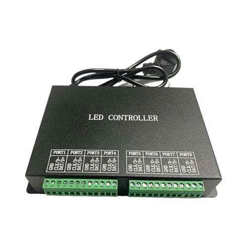 Contrôleur programmable de LED rvb H801RC boîtier réseau informatique 8 ports