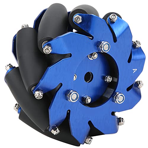 4in Mecanum Wheel,Mecanum Wheel Right Wheel 50mm 30KG Load Wheel 45 Degree Directional Wheel Robot Drive Wheel with Wheel Coupling Robot Parts for Intelligent Robot Car Component