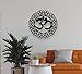 DEKADRON Metal Wall Art, Metal Om Decor, Yoga Gifts, Aum Symbol, OM Wall Art, Yoga Studio Decor, Yoga Wall Decor, Metal Mandala Wall Art (Black, 24