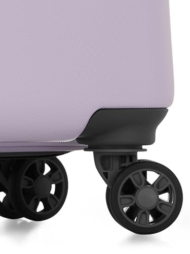 Image of Genie Palm Plus 76cm Trolley Bag, Hard Side 8 Wheel Carry on Luggage - Lavender, Travel Bag for Women