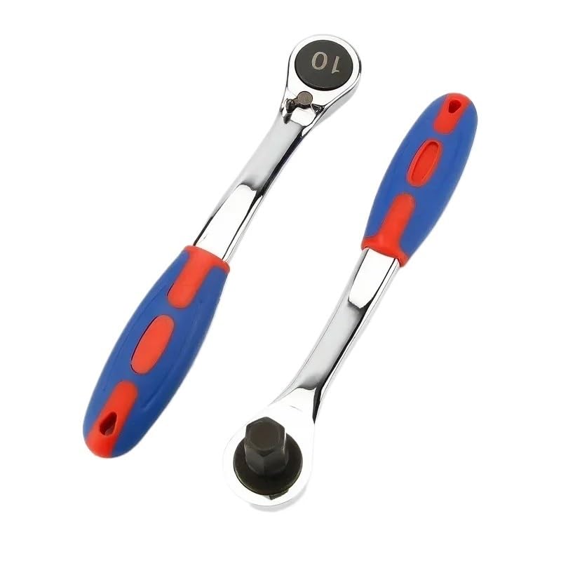 Herramientas Llave Allen de trinquete Reversible con Mango de Goma Suave, Llave Hexagonal de trinquete de 4mm, 5mm, 6mm, 8mm, 10mm, 12mm, 14mm y 17mm Llaves Allen(17mm)