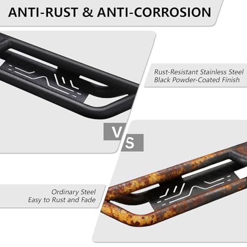 Estribos Running Boards 6.5 pulg Carbon Steel para Ford F-250 F-350 miniatura 3