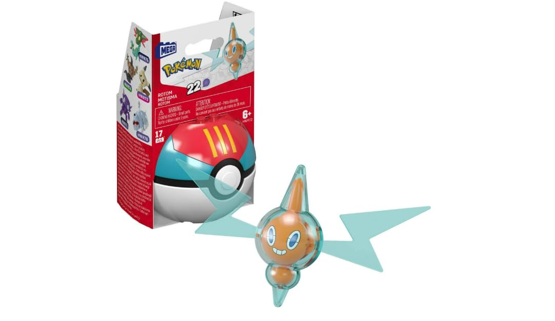 Mega Brands Pokemon Construx in Pokeball Evergreen & Generations - (Rotom)