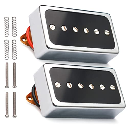 SAPHUE - Pastillas de guitarra eléctrica para puente y cuello para guitarra eléctrica Les Paul P90...