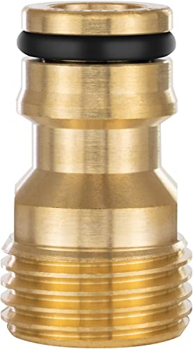 Poppstar Adaptateur d’eau avec Filetage Extérieur 1/2 pouce et Raccord pour Tuyau d’arrosage (compatible avec Gardena)