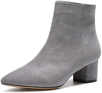 Castamere Womens Block Chunky Heel Boots Pointed Toe Slip-on Ankl...