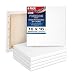 U.S. Art Supply 16 x 16 inch Stretched Canvas 12-Ounce Primed 6-Pack - Professional White Blank 3/4" Profile Heavy-Weight Gesso Acid Free Bulk Pack - Painting, Acrylic Pouring, Oil Paint