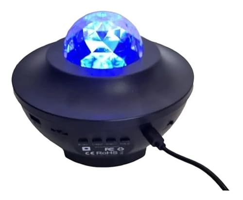 Luminária Projetor Musical Estrelas Bluetooth Controle