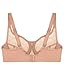 Full Figure Plus Size Lace Comfort Wonderwire Bra Underwire #9855 Cappuccino
