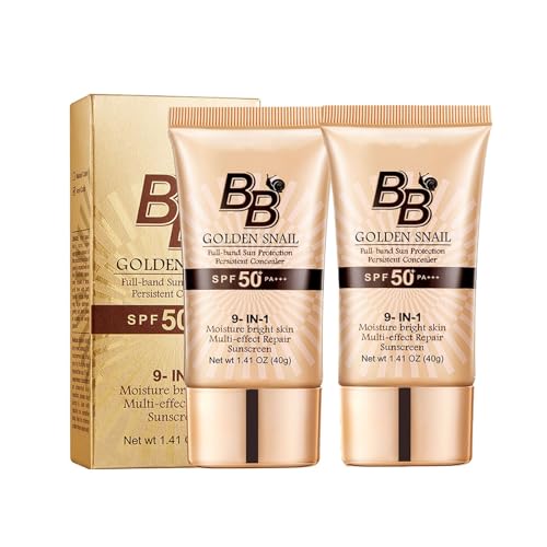 Snail BB Cream SPF 50 Foundation, Tinted Moisturizer for Face wit...
