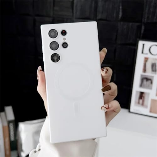 Coque métallique Galaxy S21 blanche anti-choc et induction