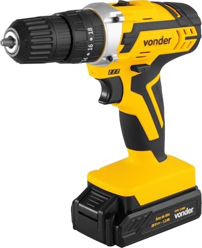 Vonder, Parafusadeira/Furadeira com Impacto a Bateria, 20 V, Font...