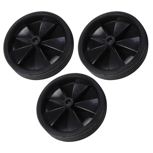 Ruedas de entrenamiento Luxshiny, 3 pares, goma negra, estabilizadores auxiliares para bicicleta miniatura 1