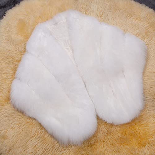 Womens Wraps Capes Women Elegant Bridal Wedding Faux Plush Long Shawl Stole Wrap Scarf Long Jackets For Women Dressy #TOP6