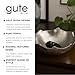 GUTE Decorative Silver Moon Decorative Metal Torn Hammered Asymmetrical Centerpiece Bowl with Pointed Edges, 8.5in Catch All, Silver Stainless Steel Metal, Accent Basket Fruit, Potpourri, Jewelry