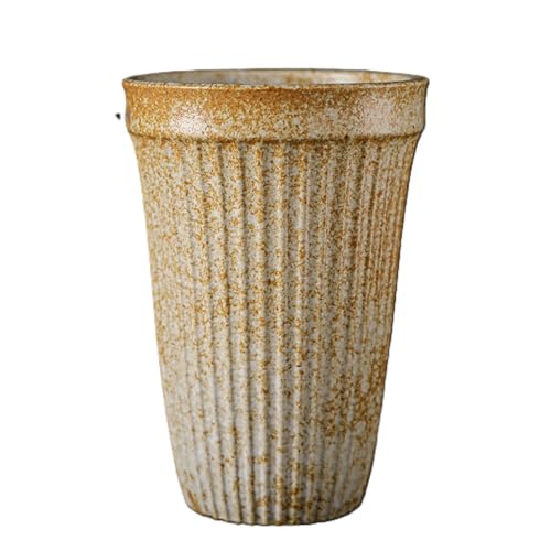 YlobdolY Taza de té grande de cerámica de 400 ml, taza de té china de Kung Fu sin asa, taza de café con leche asiática, tazas de café espresso, tazas de té Kungfu estilo japonés para adultos, color